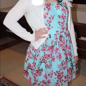Short Spring Floral Dress
